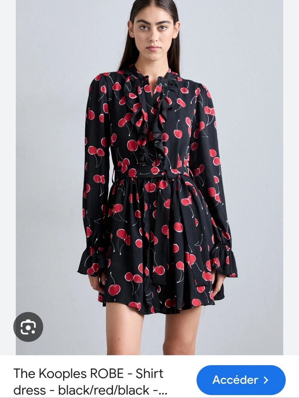 The Kooples La Cerise Viscose Dress French Sz "3" US L